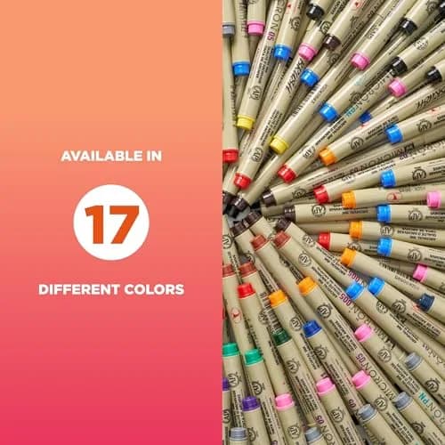 SAKURA Pigma Micron Fineliner Pens, Black, 0.45 mm | Precise, Waterproof & Archival (70-120 chars) thumbnail 6
