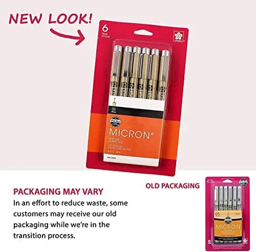 SAKURA Pigma Micron Fineliner Pens, Black, 0.45 mm | Precise, Waterproof & Archival (70-120 chars) thumbnail 9