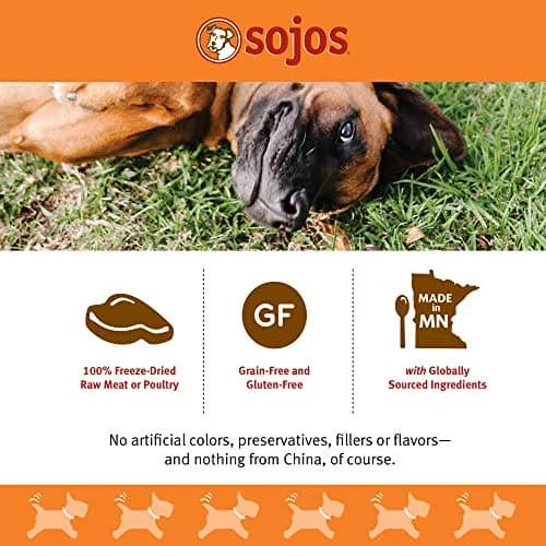 SOJOS Simply Freeze Dried Dog Treats, Grain Free, Lamb Recipe, 4 oz Bag | Natural, Raw, Freeze-Dried for All Dogs thumbnail 3
