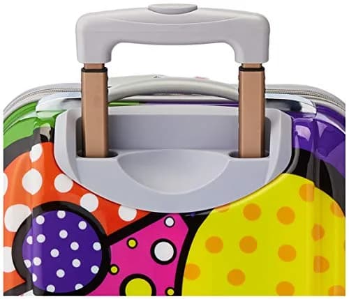 Rockland Vision Hardside Spinner Wheel Luggage 20" | Durable Polycarbonate Carry-On with Heart Design thumbnail 6