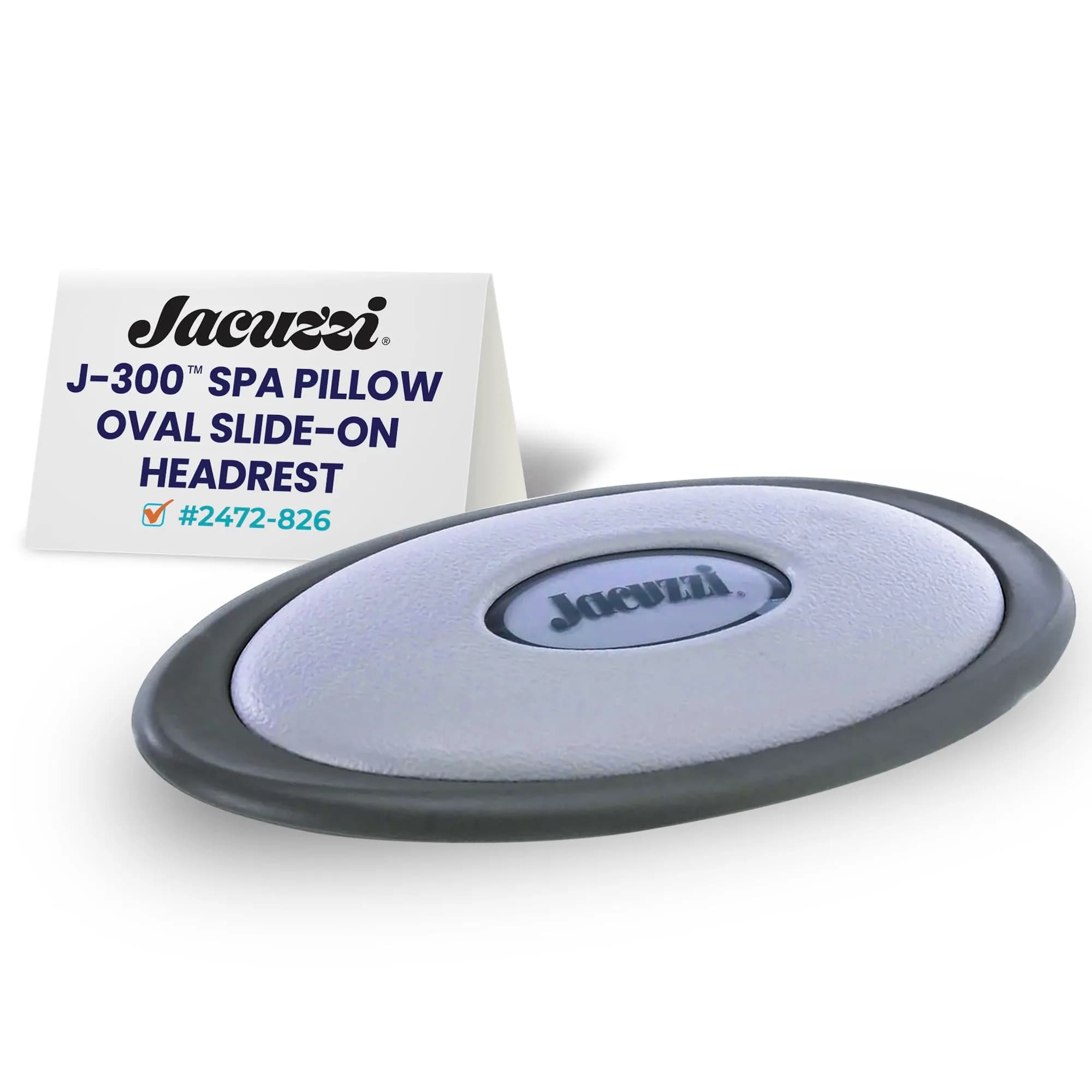 Jacuzzi J-300 Series Oval Spa Pillow Replacement 25.4 cm (10 in) | Ergonomic Head & Neck Support for Hot Tubs