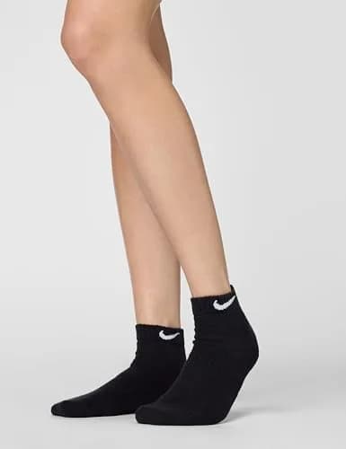 Nike Unisex Everyday Cushioned Training Low Socks (6 Pairs), Black/White, Small | Moisture-Wicking & Arch Support thumbnail 4