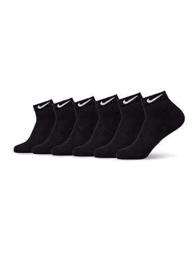 Nike Unisex Everyday Cushioned Low Socks (6 Pairs) 25cm (9.8in) | Moisture-Wicking & Arch Support thumbnail 1