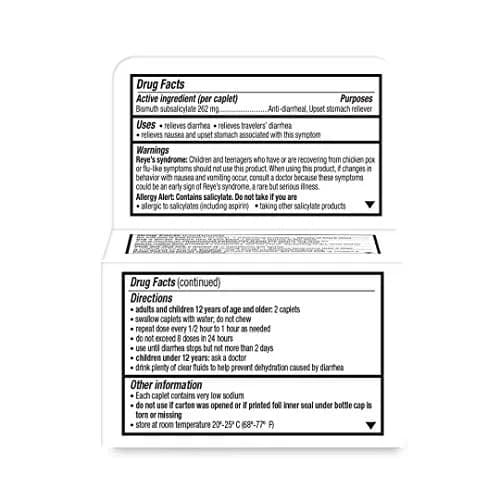 Kaopectate Multi-Symptom Anti-Diarrheal & Upset Stomach Reliever, 28 Caplets, White | Fast Relief for GI Discomfort thumbnail 2