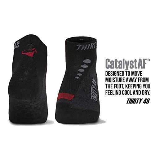 Thirty48 Low Cut Cycling Socks for Men and Women | Unisex Breathable Sport Socks (Extra Large - Men 10-14) thumbnail 3