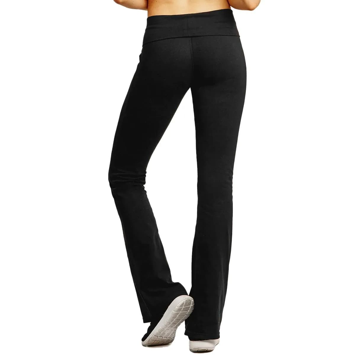 MOPAS Women's Flared High Rise Cotton Spandex Yoga Pants | Comfortable & Stylish for Casual & Workout Wear thumbnail 3