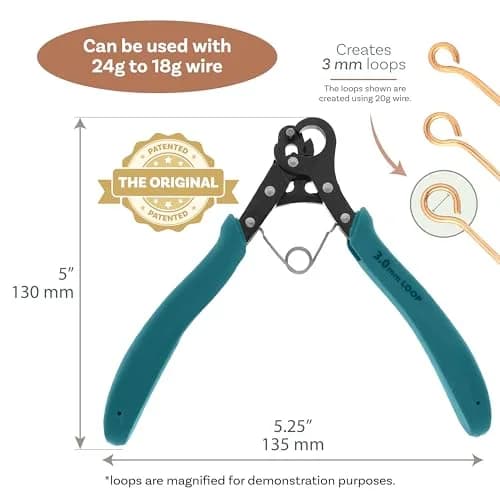 The Beadsmith Original One Step Looper Pliers | 3mm Loop Size, 24-18 Gauge Wire thumbnail 3