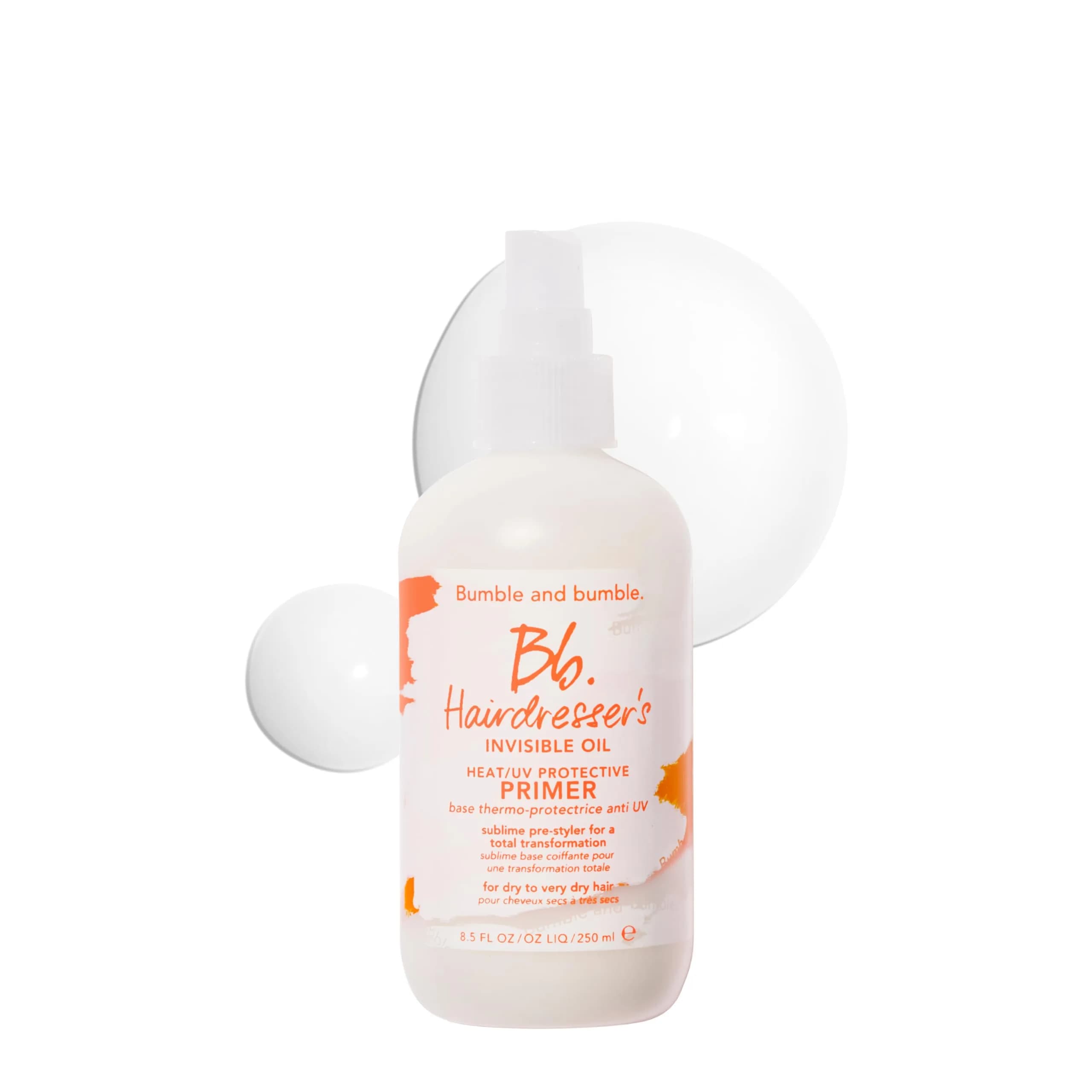 Bumble and bumble. Hairdresser's Invisible Oil Heat/UV Protection Leave-In Conditioner | Hydrating, Anti Frizz, Color Safe | All Hair Types, 8.5 Fl Oz
