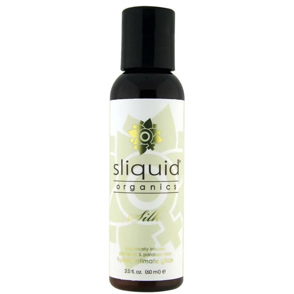 Sliquid Lubricants Organics Silk Hybrid Intimate Lubricant, 59ml | Water & Silicone Blend, Organic & Vegan - main product image