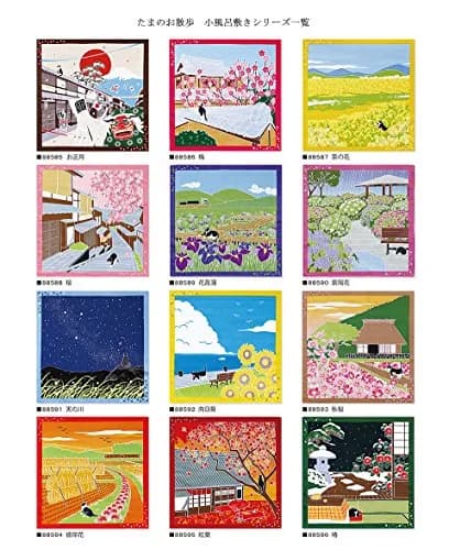 Yamaco Milky Way Furoshiki 50cm x 50cm | Authentic Cotton Wrapping Cloth for Decor thumbnail 3