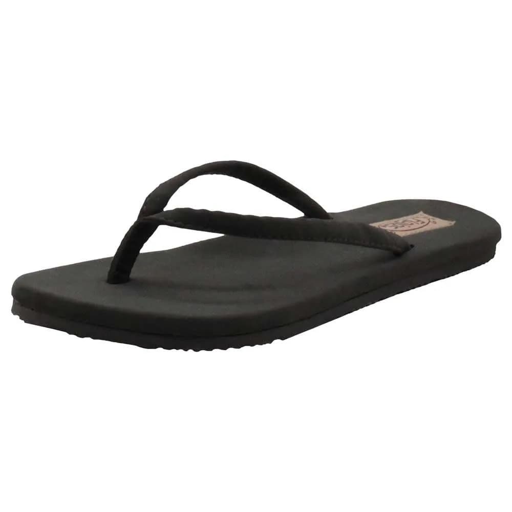 Flojos Fiesta Flat Women’s Charcoal Size 7 US | Comfortable, Durable Flip Flops with Arch Support
