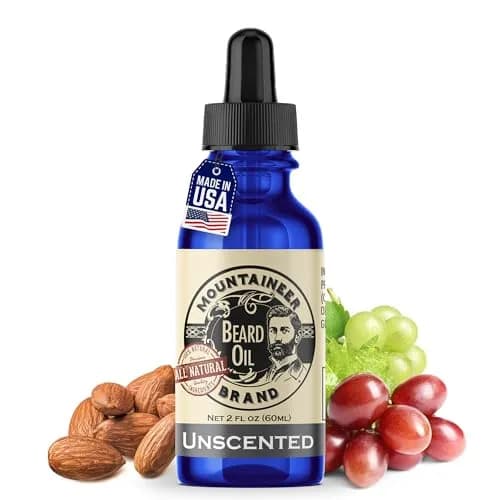 Mountaineer Brand Natural Unscented Beard Oil 60ml (2 Fl Oz) | Hydrates, Softens & Conditions for Beard Growth thumbnail 1