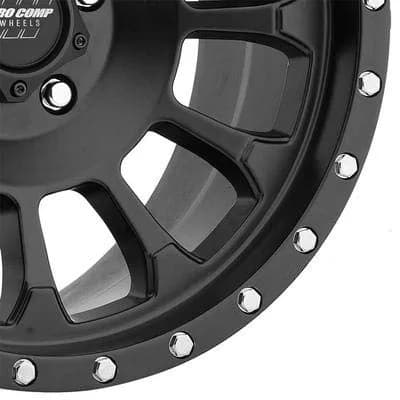 PRO COMP ROCKWELL 18X9 5X127 5 0mm Satin Black | Heavy-Duty Alloy Wheel for SUVs & Trucks thumbnail 2