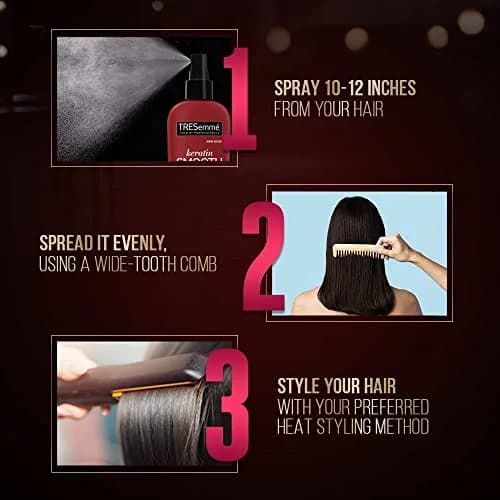 TRESemmé Keratin Smooth Heat Protect Spray with Marula Oil, 236ml (8 Fl Oz) | Shields Hair from Heat Up to 450°F thumbnail 8