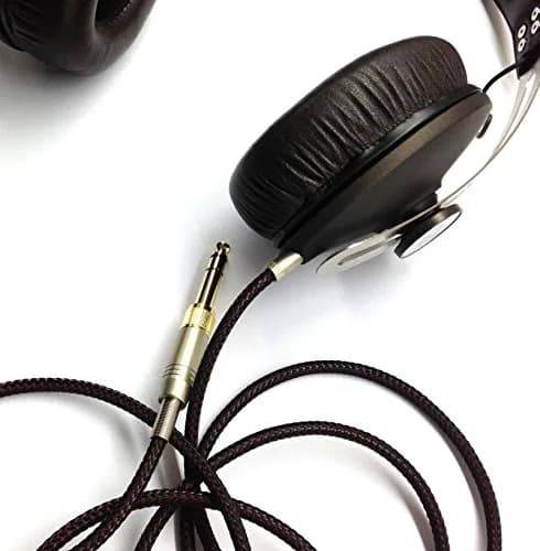 NewFantasia Replacement Audio Upgrade Cable Compatible with Sennheiser Momentum, Momentum 2.0, HD1 Over-Ear & Wireless, 1.5m/4.9ft | Braided Tangle-Free thumbnail 5