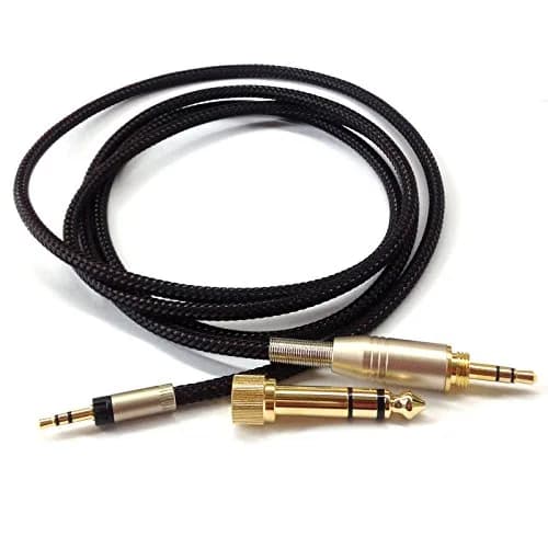NewFantasia Replacement Audio Upgrade Cable Compatible with Sennheiser Momentum, Momentum 2.0, HD1 Over-Ear & Wireless, 1.5m/4.9ft | Braided Tangle-Free thumbnail 7
