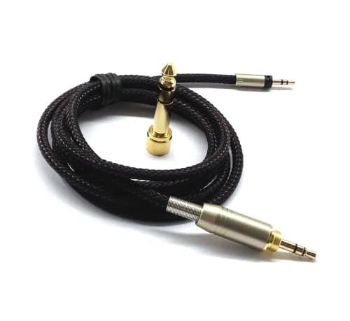 NewFantasia Replacement Audio Upgrade Cable Compatible with Sennheiser Momentum, Momentum 2.0, HD1 Over-Ear & Wireless, 1.5m/4.9ft | Braided Tangle-Free thumbnail 2