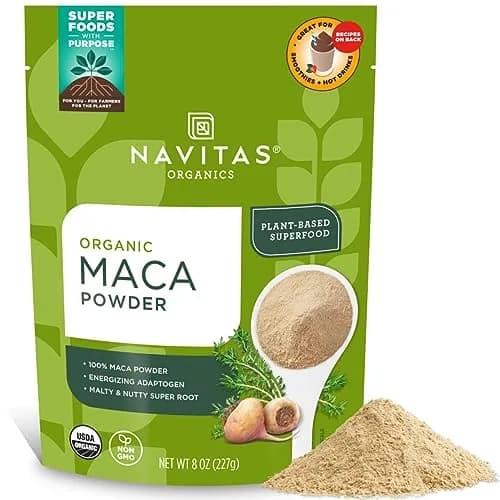 Navitas Organics Gelatinized Maca Powder 227g (8oz) | USDA Organic Adaptogen for Energy & Balance thumbnail 1