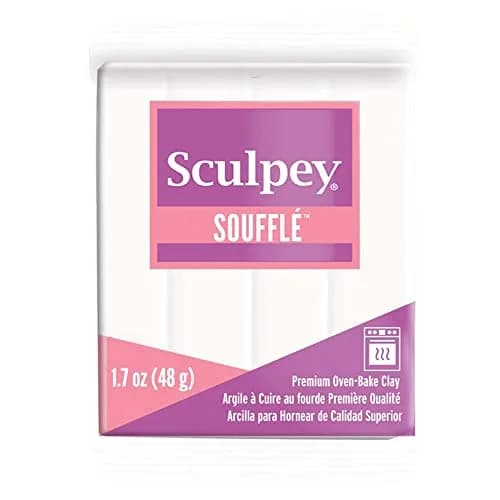Polyform Sculpey Soufflé Polymer Oven-Bake Clay, Igloo White | Lightweight, Non-Toxic for Jewelry & Crafts thumbnail 1