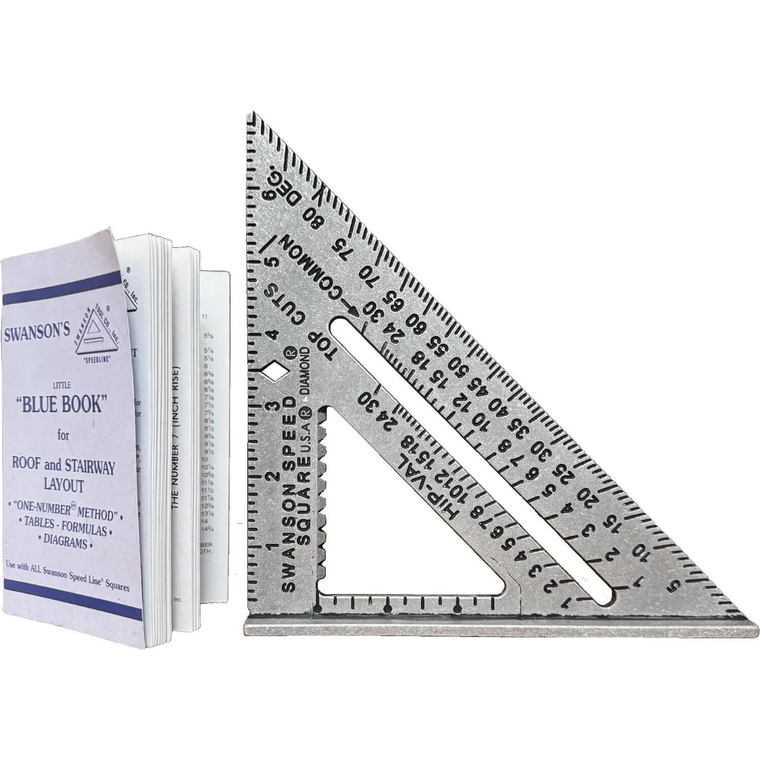 Swanson Tool Co S0101 7 Inch Speed Square, Pack of 50 | Die-Cast Aluminum for Accuracy — 7 inch
