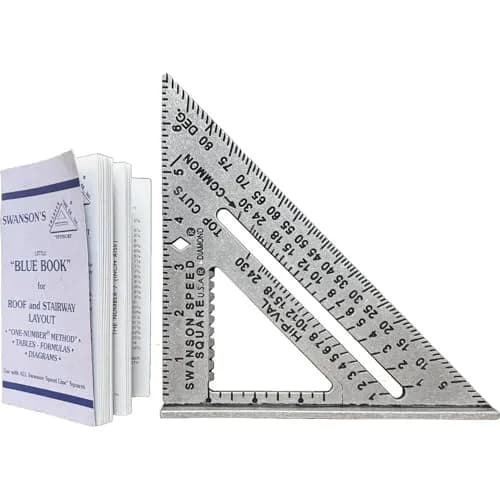 Swanson Tool Co S0101 7 Inch Speed Square, Pack of 50 | Die-Cast Aluminum for Accuracy thumbnail 1