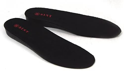siny Full Length Shoe Insoles Height Increase Cushion 2cm | Urethane, Black, Men’s US 7-11 thumbnail 1
