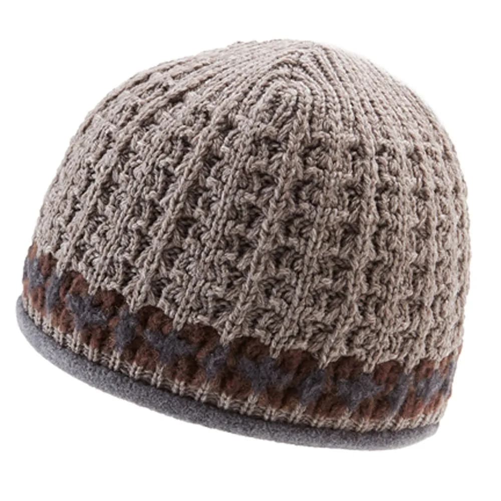 Icebox Knitting Dohm Pattern One Merino Wool Winter Hat, Espresso, Medium/Large | Stylish USA-made Wool Hat for Cold Weather — Espresso