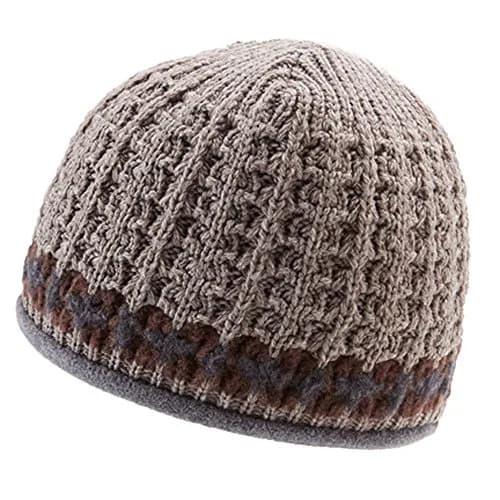 Icebox Knitting Dohm Pattern One Merino Wool Winter Hat, Espresso, Medium/Large | Stylish USA-made Wool Hat for Cold Weather thumbnail 1