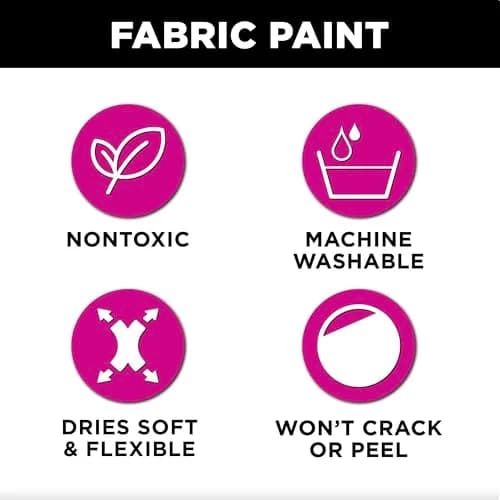 Tulip Soft Fabric Paint Orange 59ml (2 fl oz) | Permanent & Washable for Light & Dark Fabrics thumbnail 3