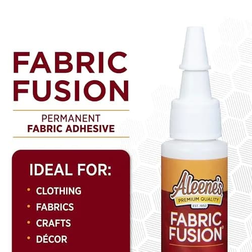 Aleene's Fabric Fusion Glue 0.66 fl oz (18.7 ml) 3-Pack | Permanent Fabric Adhesive for Clothing & Crafts thumbnail 3