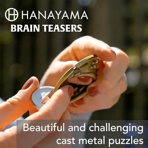 Bepuzzled Hanayama Cylinder Metal Brainteaser Puzzle | Mensa Rated Level 4, 11.9 cm (4.72") thumbnail 2