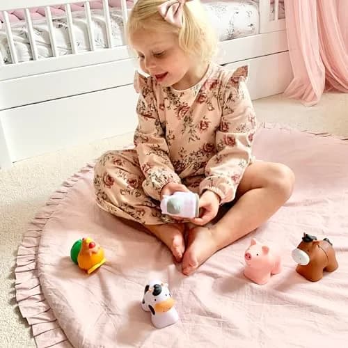 Melissa & Doug Pop Blocs Farm Animals Educational Baby Toy - 10 Linkable Pieces | Fine Motor & Cognitive Development thumbnail 8
