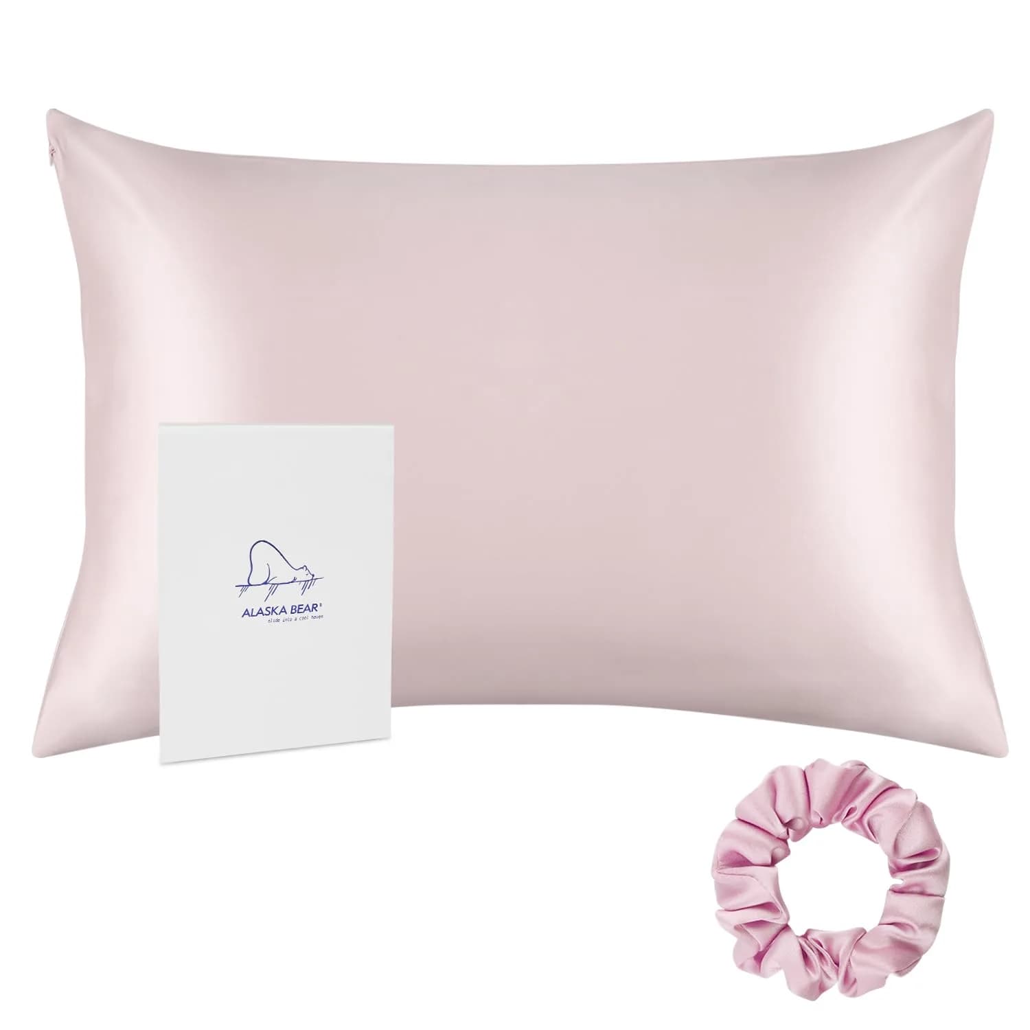 ALASKA BEAR Silk Pillowcase 20 x 30 inches | Organic Mulberry Silk for Hair & Skin Care