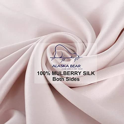 ALASKA BEAR Silk Pillowcase 20 x 30 inches | Organic Mulberry Silk for Hair & Skin Care thumbnail 4