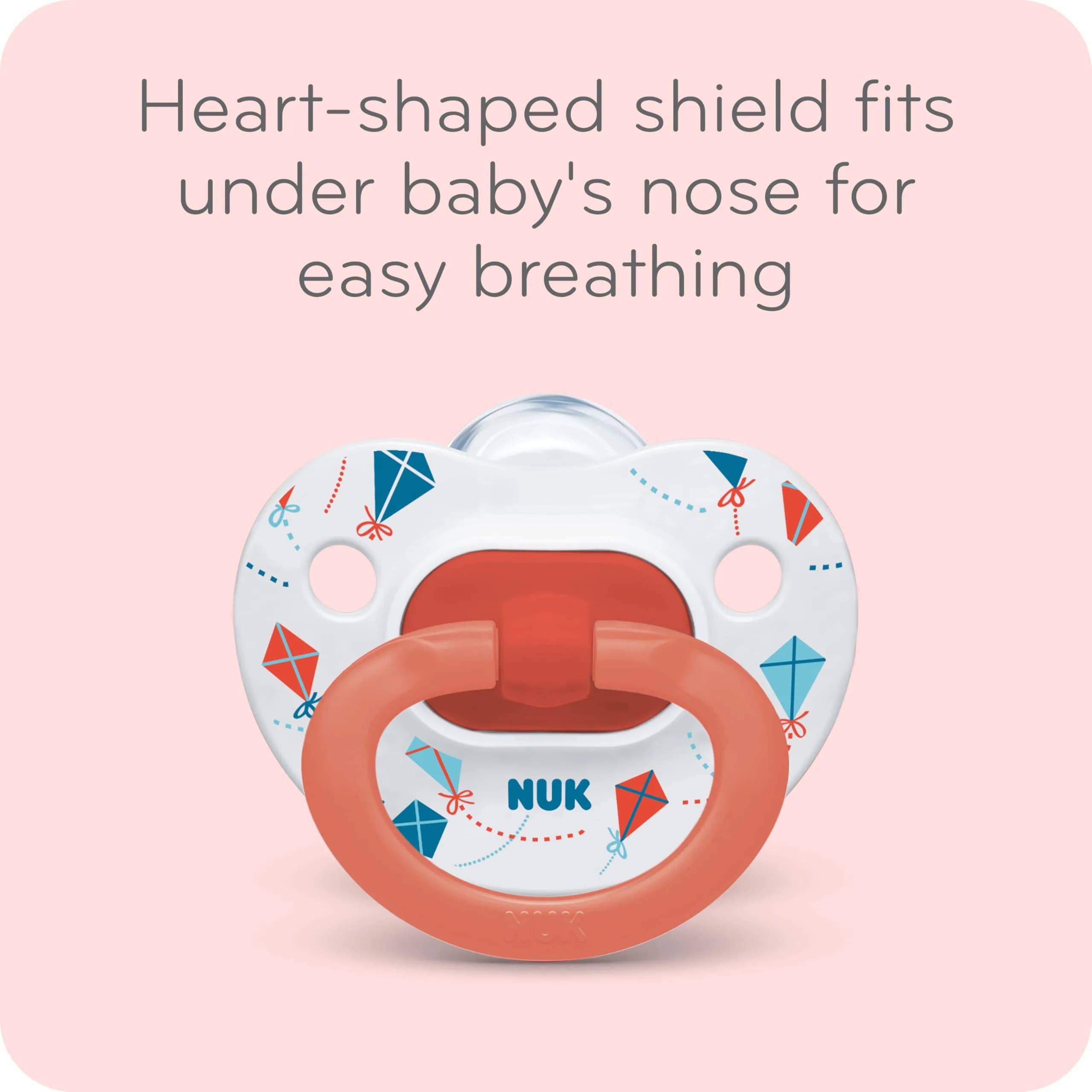 NUK First Choice Classic Orthodontic Baby Pacifier 6-18 Months 5-Pack | BPA-Free Silicone Nipple for Natural Sucking - view 3