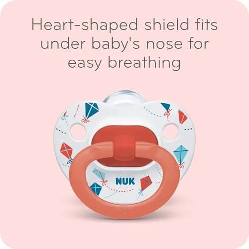 NUK First Choice Classic Orthodontic Baby Pacifier 6-18 Months 5-Pack | BPA-Free Silicone Nipple for Natural Sucking thumbnail 3