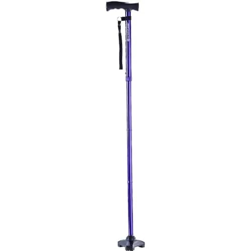 HurryCane Freedom Edition Folding Walking Cane, Pathfinder Purple | Adjustable Height 30.5-37.5 inches | Lightweight 0.57kg (1.25 lb) thumbnail 1