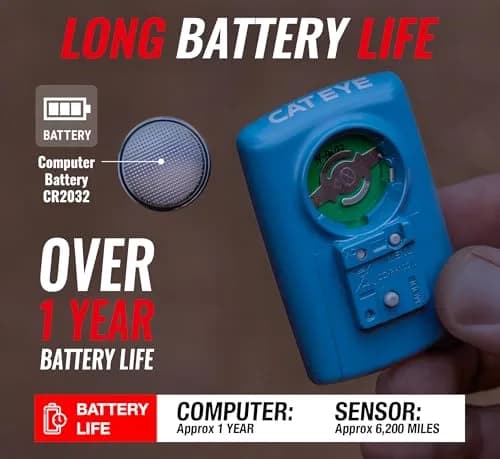 CATEYE Padrone Wireless Bike Computer (Blue) | Large Display, Easy Navigation, 1-Year Battery thumbnail 6