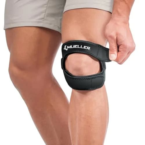 MUELLER Sports Medicine Adjustable Max Knee Strap | Pain Relief Support for Men & Women thumbnail 1