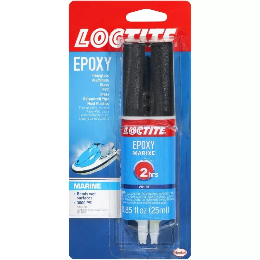 Loctite Marine Epoxy, White, 25ml (0.85 fl oz) Syringe | Bonds Underwater - main product image