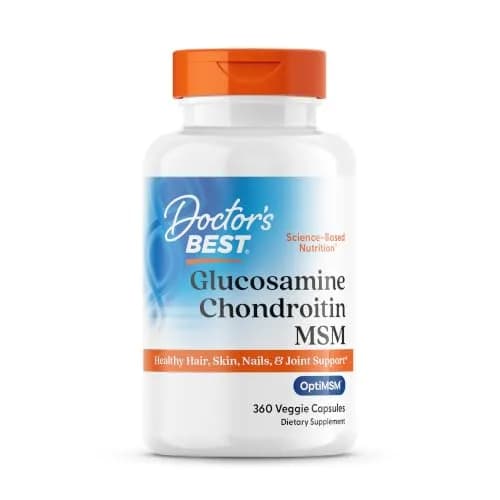 Doctor's BEST Glucosamine Chondroitin MSM, Non GMO, 360 Capsules | Joint & Beauty Support thumbnail 1