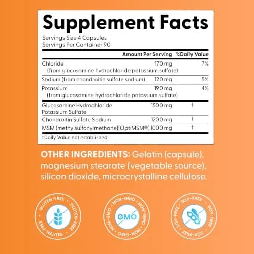 Doctor's BEST Glucosamine Chondroitin MSM, Non GMO, 360 Capsules | Joint & Beauty Support thumbnail 2