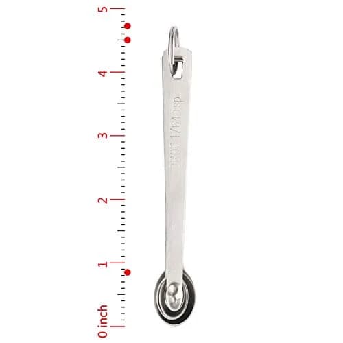 New Star Foodservice Mini Measuring Spoons Set, 5-Piece Stainless Steel | Dash, Pinch, Smidgen, Drop, Tad Measurements thumbnail 3