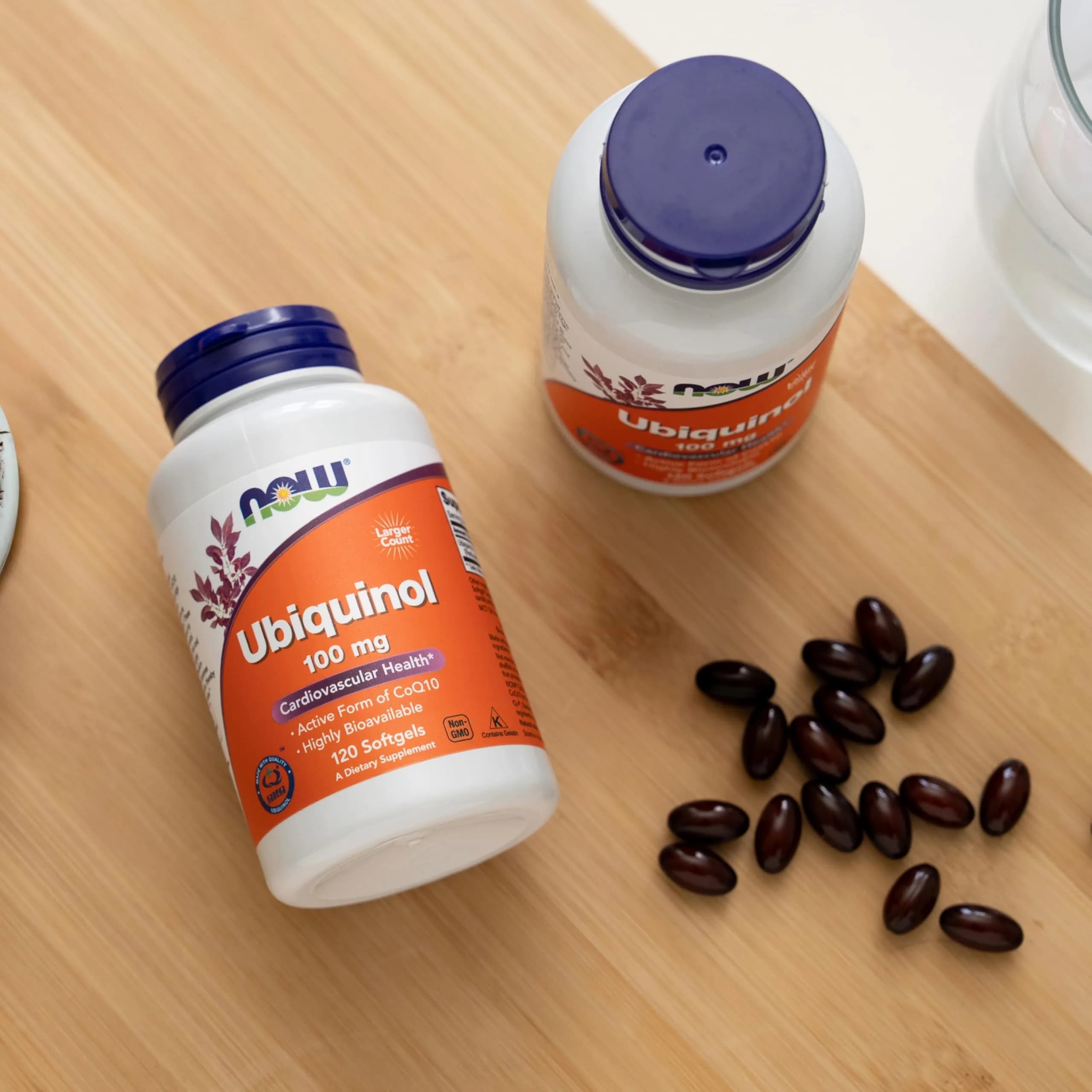 NOW Foods Ubiquinol 100 mg Softgels 120 Count (120 Count) | High Bioavailability CoQ10 for Heart Health - view 7