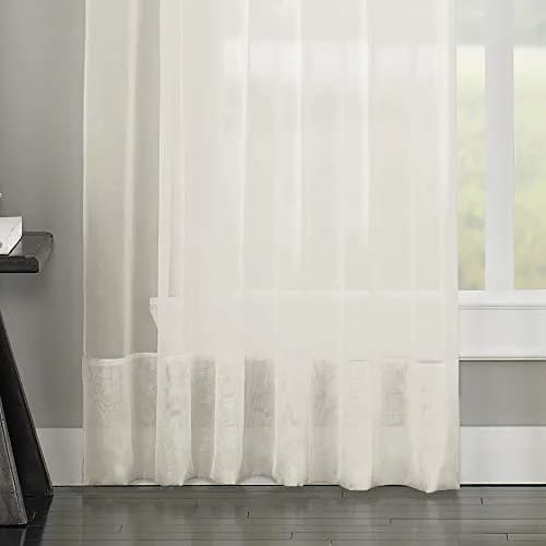 Curtainworks Soho Voile Sheer Pinch Pleat Curtain Panel, 29 in x 84 in | Sheer voile fabric for versatile window decor thumbnail 4