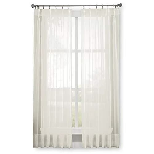 Curtainworks Soho Voile Sheer Pinch Pleat Curtain Panel, 29 in x 84 in | Sheer voile fabric for versatile window decor thumbnail 2