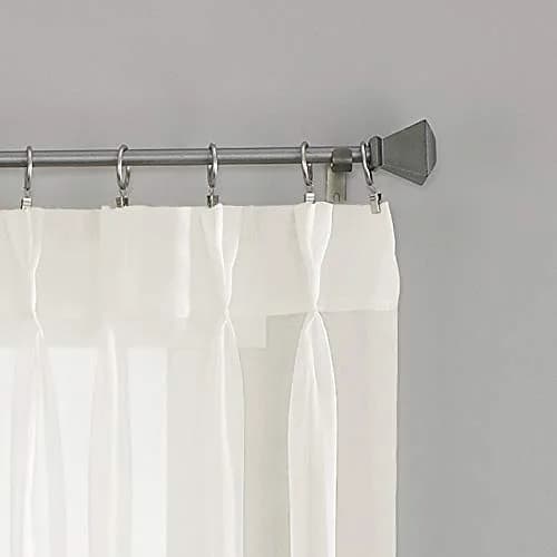 Curtainworks Soho Voile Sheer Pinch Pleat Curtain Panel, 29 in x 84 in | Sheer voile fabric for versatile window decor thumbnail 3