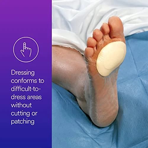 Tegaderm Foam Adhesive Dressing 2.5 in. x 3 in. | Water-Resistant, Conformable Foam for Wound Care thumbnail 4