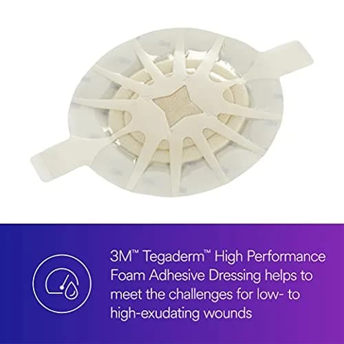 Tegaderm Foam Adhesive Dressing 2.5 in. x 3 in. | Water-Resistant, Conformable Foam for Wound Care thumbnail 3