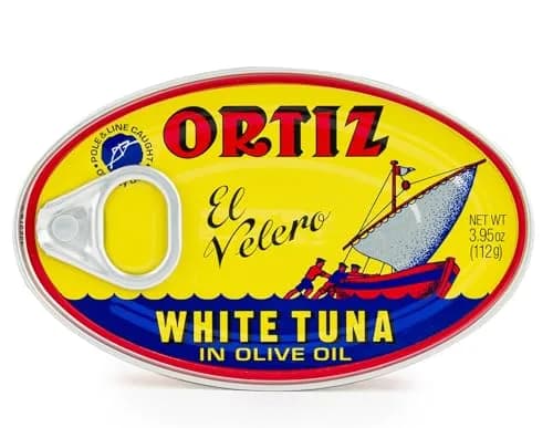 Ortiz White Tuna in Olive Oil, Fresh Tender Slices, Spanish Wild Caught Tuna, High in Protein and Omega 3 Fats, Excellent in Salad, Pasta or Sandwiches - No Need to Add Mayo, 3.95oz Can (Pack of 24) thumbnail 3